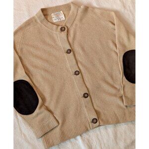 Marshall Field Co. Vintage Cardigan 60s Camel Hair Classic Preppy Tan Men's LG